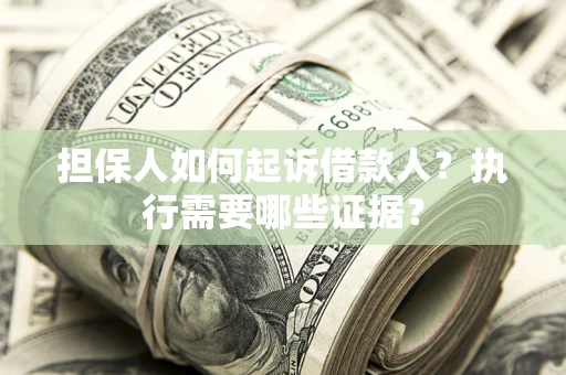 武汉担保人如何起诉借款人？执行需要哪些证据？