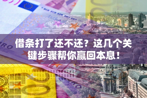 武汉借条打了还不还？这几个关键步骤帮你赢回本息！