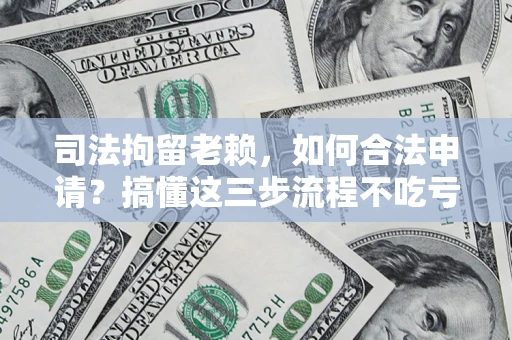 武汉司法拘留老赖，如何合法申请？搞懂这三步流程不吃亏！