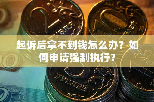 武汉起诉后拿不到钱怎么办？如何申请强制执行？
