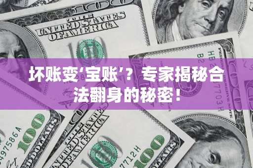 武汉坏账变‘宝账’？专家揭秘合法翻身的秘密！