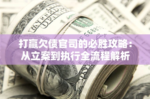武汉打赢欠债官司的必胜攻略：从立案到执行全流程解析