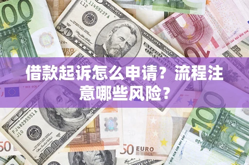武汉借款起诉怎么申请？流程注意哪些风险？