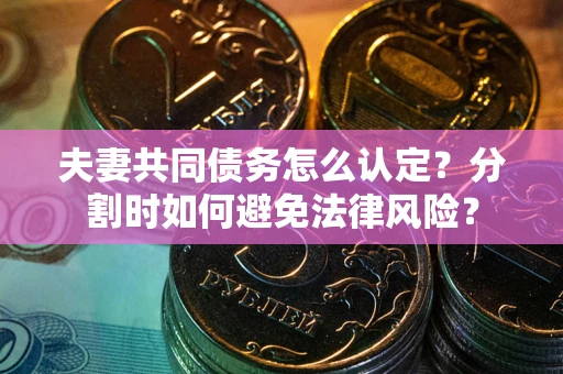 武汉夫妻共同债务怎么认定？分割时如何避免法律风险？